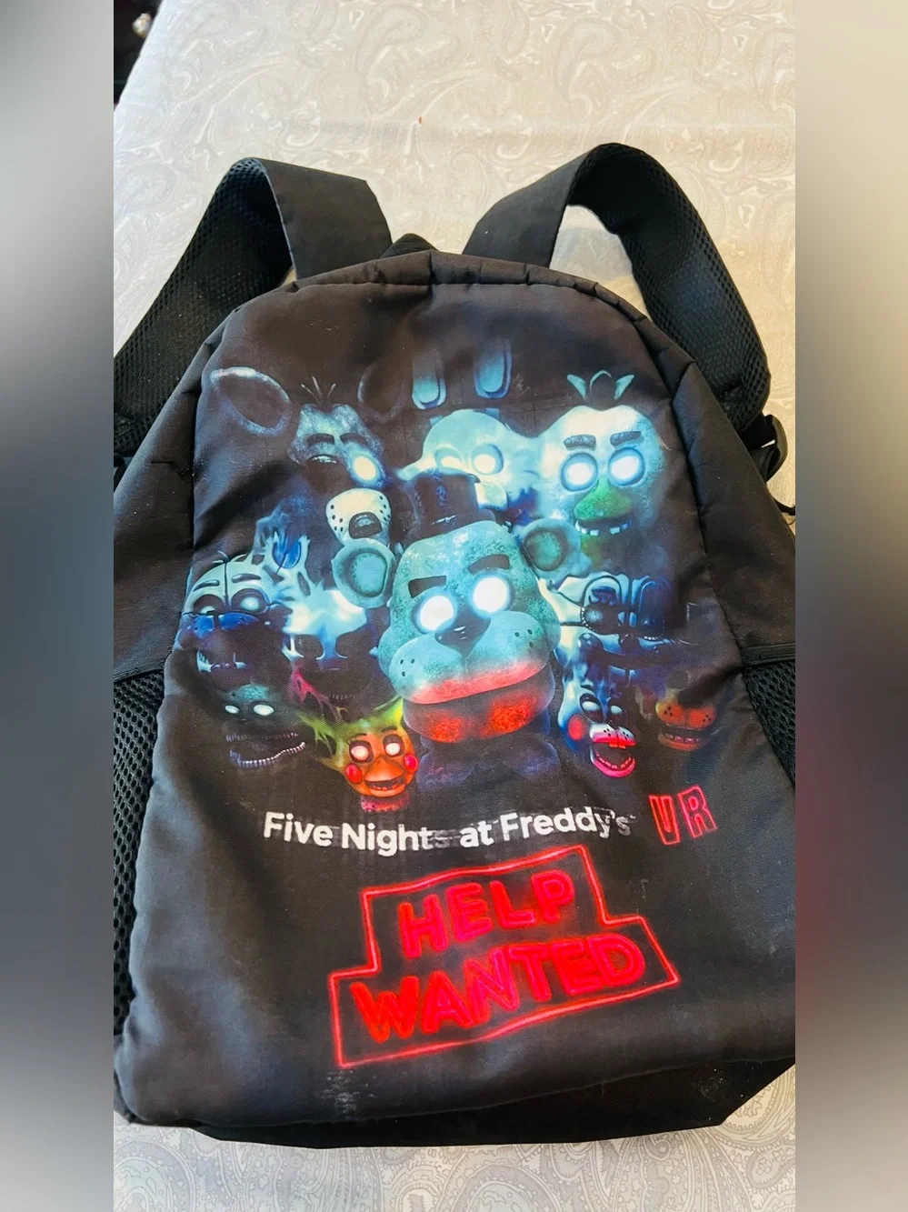 Five Nights at Freddy's Help Wanted Black Kids Backpack